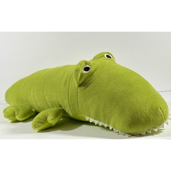 Banana Boat Plush Green Alligator Crocodile Stuffed Animal Pillow 28” Sunscreen - Picture 4 of 11